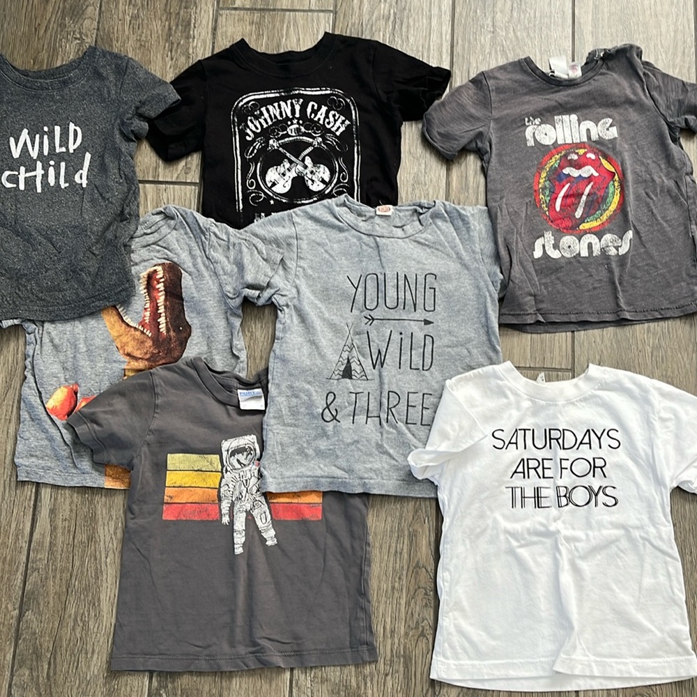 7 shirts 3T